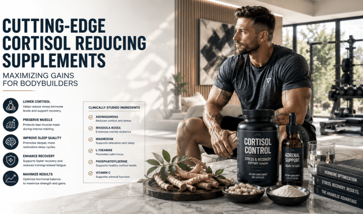 Cutting-Edge Cortisol-Reducing Supplements: Maximizing Gains for Bodybuilders
