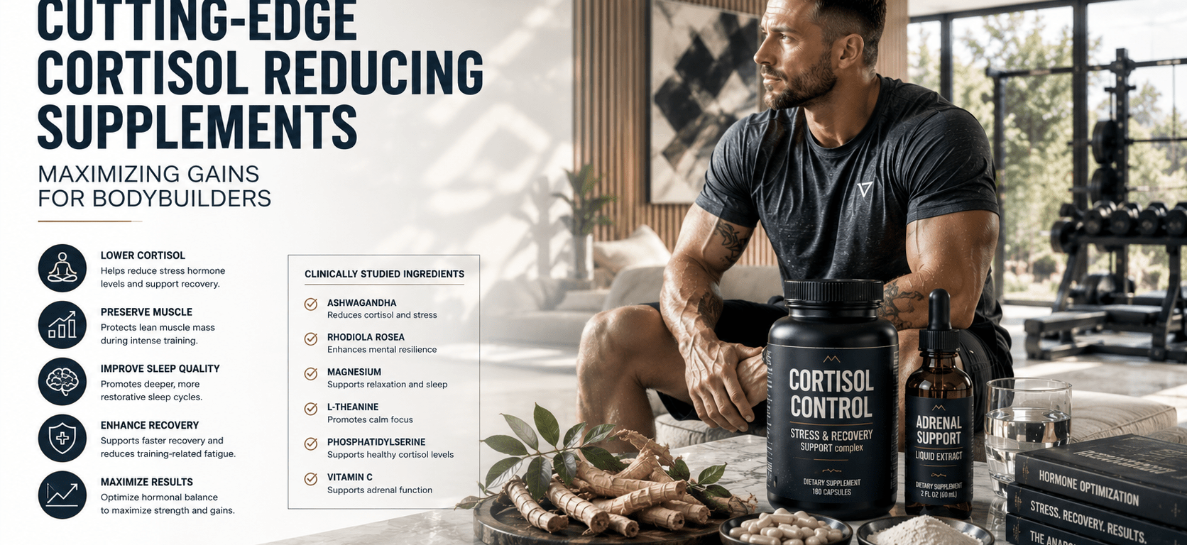 Cutting-Edge Cortisol-Reducing Supplements: Maximizing Gains for Bodybuilders