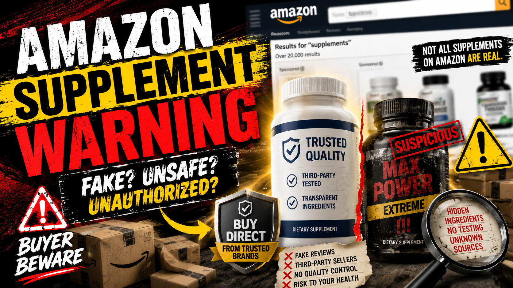 What You Buy on Amazon Might Not Be Real — Especially Supplements